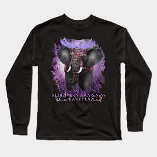 alzheimers warrior unbreakable Long Sleeve T-Shirt